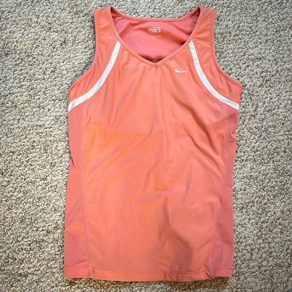 Pink Nike athletic tank top
